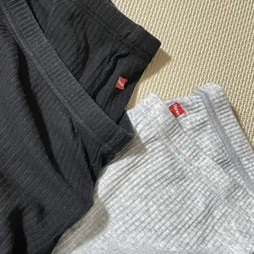 Hanes 헤인즈 HW9-Z101 롱 리브 팬츠 2장 세트 블랙 화이트