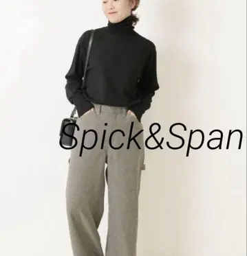 택 포함 새상품 Spick and Span 18G 터틀넥 풀오버