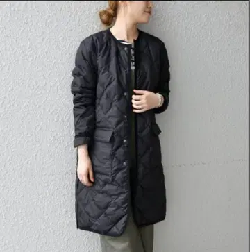 SHIPSany 별주 타이온 TAION 퀼팅 코트 블랙