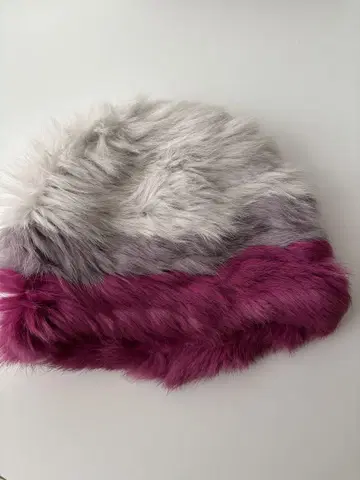 StretchFur 퍼 베레모 그레이 퍼플