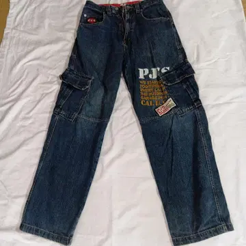 PJS 카고 팬츠 데님