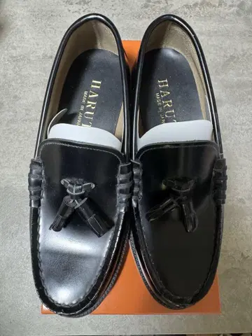 HARUTA 태슬 로퍼 #907 블랙 24cm