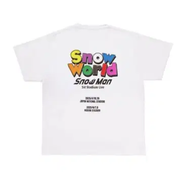 [ 미개봉 ] Snow Man Snow World 티셔츠 로고Ver.