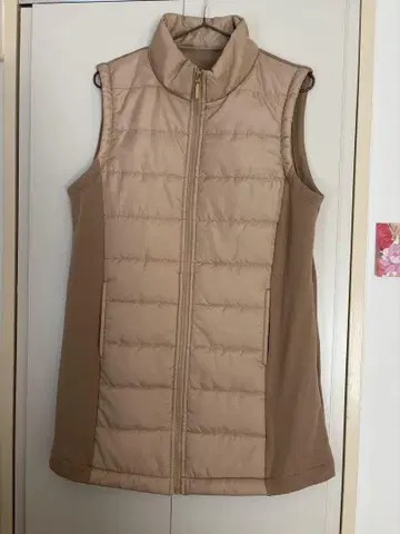 [ Provador ] 따뜻한 원적외선 롱 베스트 베이지 L 사이즈