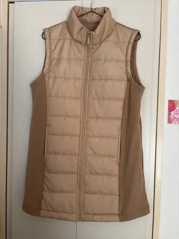 [ Provador ] 따뜻한 원적외선 롱 베스트 베이지 L 사이즈