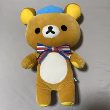 리락쿠마 트리콜로르 리본 봉제 인형 XL