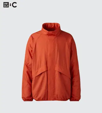UNIQLO C 라이트웨이트 스탠드 블루종 오렌지 M