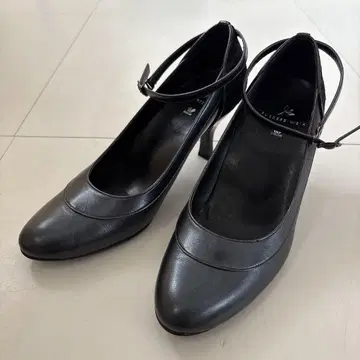 와코루 서세스 워크 가죽 펌프스 24cm E 블랙