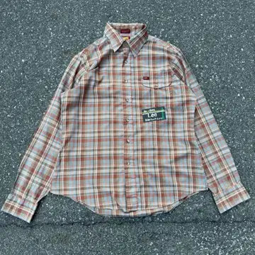 80~90s Lee 긴팔 체크 셔츠
