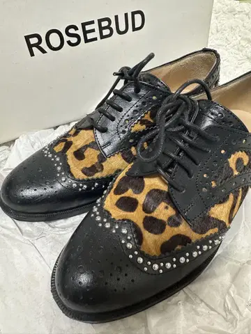 최종 가격 ROSEBUD 레오파드 옥스퍼드 신발