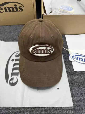emis 브라운 야구 모자