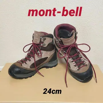 mont-bell 등산화 브라운 퍼플 Gore-Tex 24cm