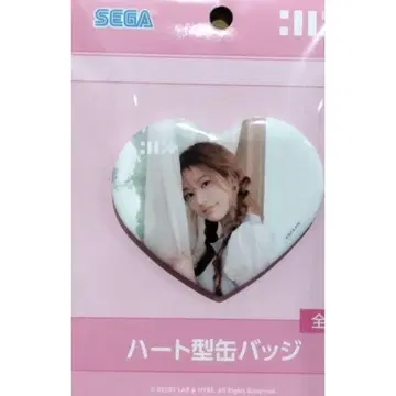 [ MINJU ] ILLIT 하트형 캔뱃지 민지