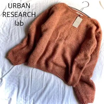 URBAN RESEARCH lab 보트넥 샤기 풀오버 니트