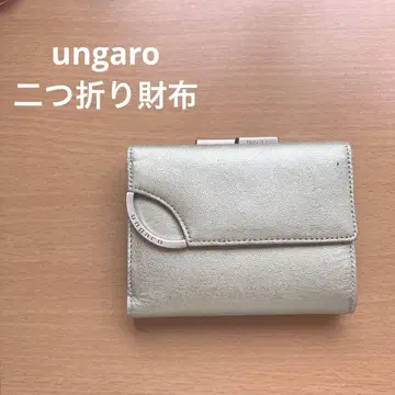 ungaro 접이식 지갑 소가죽 가마구치 레트로 빈티지