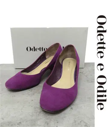 X065/Odette e Odile 펌프스 아몬드 토 22.5 보라색