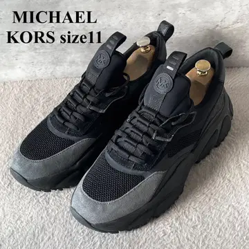 새상품급 마이클코어스 MK 로고 통굽 대드 스니커즈 블랙 11M 29cm