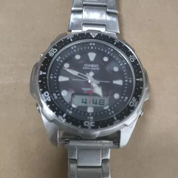 CASIO 전파 솔라 디지털 아날로그 손목시계 블랙