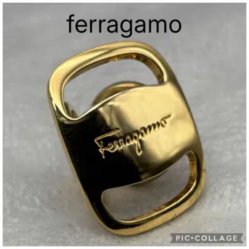 새상품급 Ferragamo 페라가모 스카프링 골드 이탈리아제