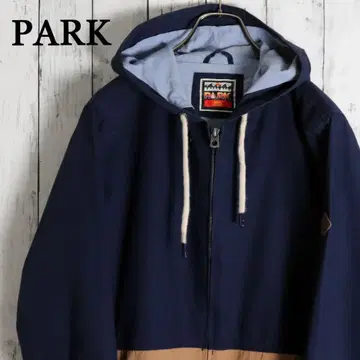 US 구제 의류 PARK 파크 바이컬러 집업 후드티 자켓