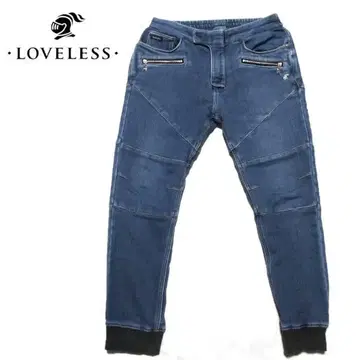 LOVELESS 러브리스 맨투맨 데님 조거 팬츠 인디고 79