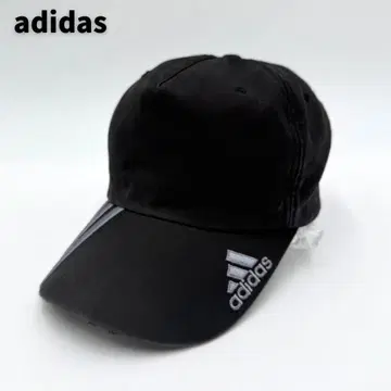 adidas 자수 로고 코튼 100% 조절 소가죽 사용 골프 캡
