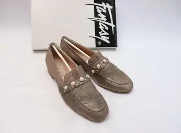 새상품 Fantasy 스터드 라메 로퍼 펄 판타지