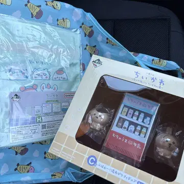 치이카와 (먼작귀) 제일복권 치이카와 온천 C상 피규어 H상 복조리 2점
