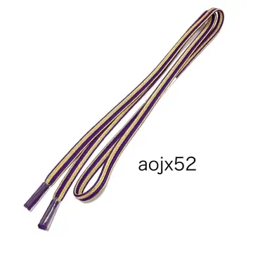 aojx52 새상품 일본제 순수 실크 허리띠 교토 조임끈 포멀 보라색