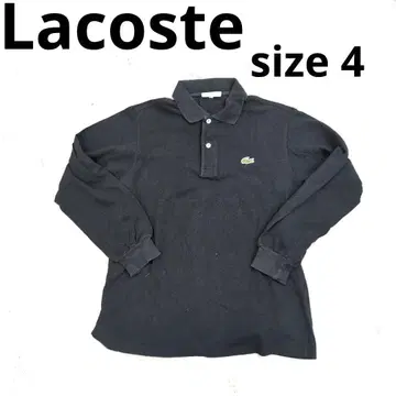 257 Lacoste 블랙 긴팔 피케 셔츠 4