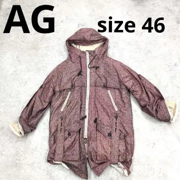 257 AG 빨간색 계열 헤링본 나일론 자켓 후드 부착 46