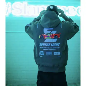 SPHERE LIGHT 그레이 후드티
