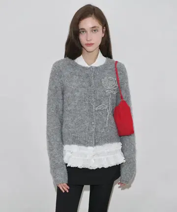 SINOON Rose Flower Cardigan
