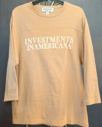 Americana 드클래스 베이지 긴팔 티셔츠