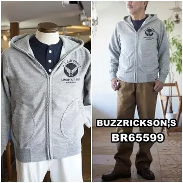 버즈릭슨 BUZZ RICKSON 65599 지퍼 후드티 M