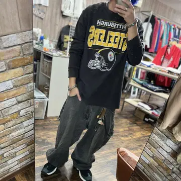 스트레이츠 서멀 와플 긴팔 티셔츠 XL NFL 아메카지