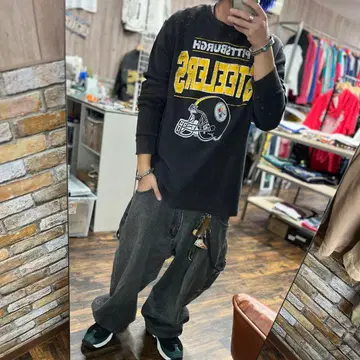 스트레이츠 서멀 와플 긴팔 티셔츠 XL NFL 아메카지