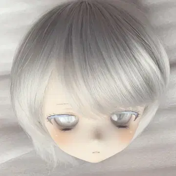 DDH-01 커스텀 헤드 세미 화이트 스킨 아이 가발 MDD DD