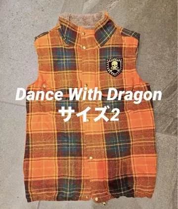 Dance With Dragon 골프웨어 베스트 오렌지 사이즈 2