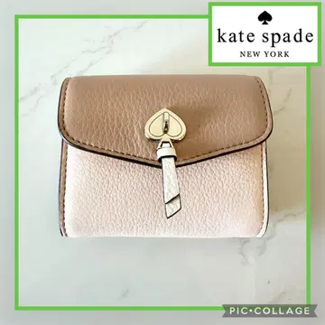 미사용 Kate Spade 케이트 스페이드 미니 지갑 핑크 베이지