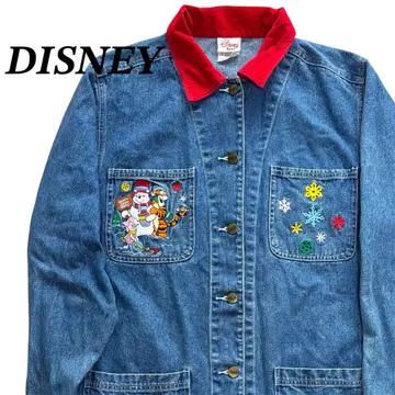 DISNEY 디즈니 커버올 90s 곰돌이 푸 긴팔 데님