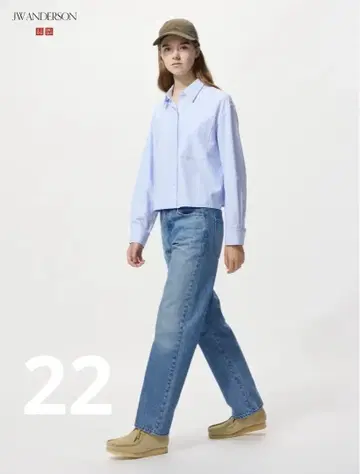 새상품급 UNIQLO x JWANDERSON 스트레이트 청바지 22