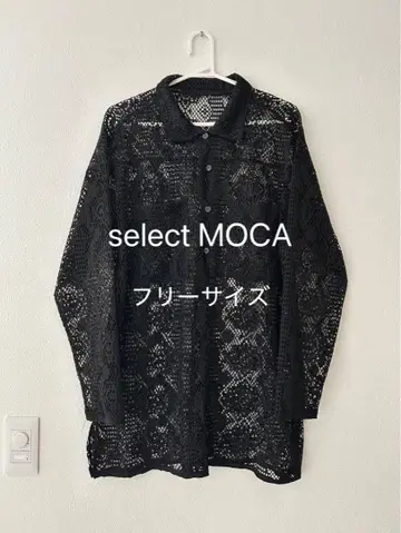 select MOCA 컷 레이스 루즈 셔츠 블랙 프리