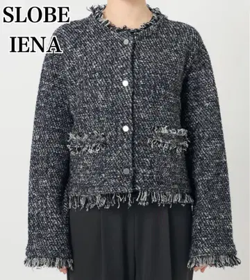 SLOBE IENA 스 이에나 트위드 니트 가디건 2024