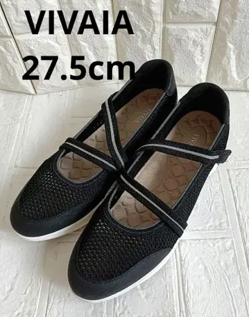 VIVAIA 블랙 플랫슈즈 스트랩 포함 새상품급 27.5