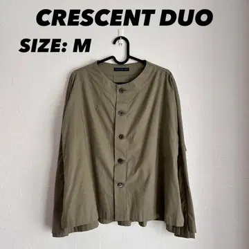 CRESCENT DUO 드레이프 로운 블라우스 자켓 올리브 M 사이즈