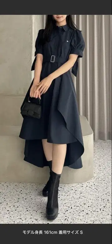 dazzlin [ POLO BCS 콜라보 ] 밑단 레이어드 셔츠 원피스