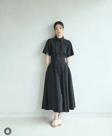 foufou 셔츠 칼라 클래시컬 이지 원피스