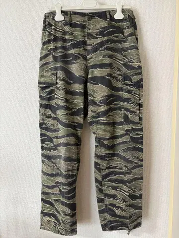 TRU SPEC 타이거 카모 밀리터리 팬츠 원단 USA제 M-R BDU