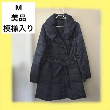 아이시 다운 자켓 경량 M 다운 페더 라이트 다운 무늬